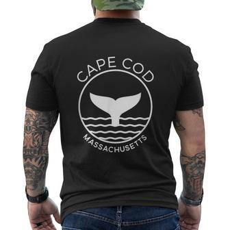 Cape Cod Whale Watch Men's T-shirt Back Print | Mazezy AU