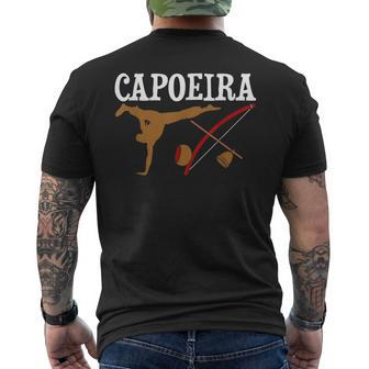 Capoeira Berimbau Brazilian Mixed Martial Arts Self-Defense Men's T-shirt Back Print | Mazezy