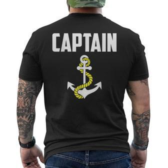Captain Drop The Anchor The Nautical King Mens Back Print T-shirt | Mazezy