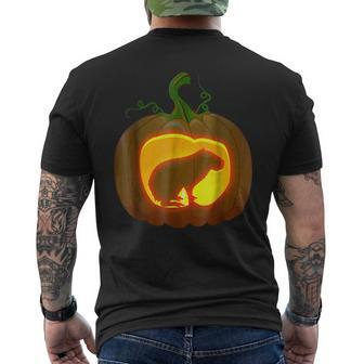 Capybara Halloween Gifts For Capybara Lovers Funny Gifts Mens Back Print T-shirt | Mazezy
