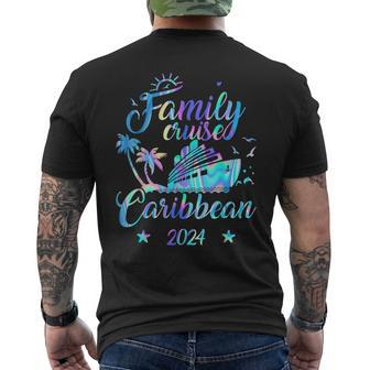 Caribbean Family Cruise 2024 Matching Vacation Friends Ship Men's T-shirt Back Print | Mazezy