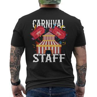 Carnival Staff Circus Event Security Ringmaster Lover Cute Mens Back Print T-shirt - Seseable