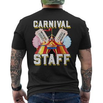 Carnival Staff Circus Event Security Ringmaster Lover Cute Mens Back Print T-shirt | Mazezy