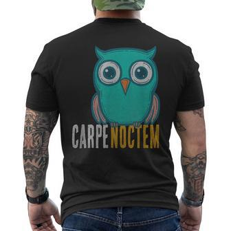 Carpe Seize One's Day Nope The Night Classical Latin Men's T-shirt Back Print | Mazezy