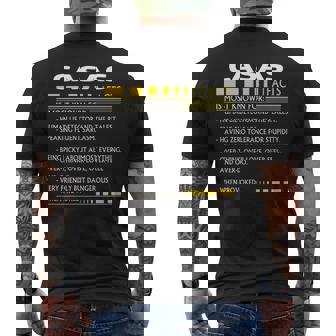 Casas Name Gift Casas Facts V2 Mens Back Print T-shirt - Seseable
