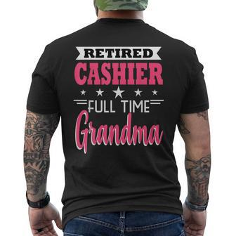 Cashier Retirement Party Store Clerk Coworker Men's T-shirt Back Print | Mazezy UK