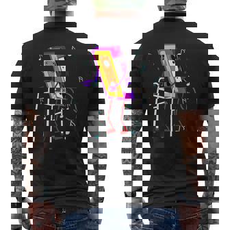 Cassette Tape Retro Vintage 70S 80S 90S Music Mens Back Print T-shirt | Mazezy