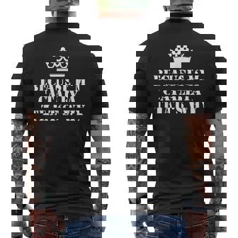 Because Im Cataleya Thats Why Cataleya Name Men's Back Print T-shirt | Mazezy