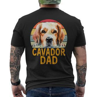 Cavador Dog Dad Retro Vintage My Dogs Are My Cardio Men's T-shirt Back Print | Mazezy