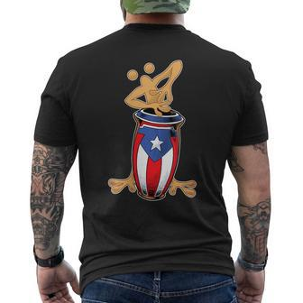 Celebrate Puerto Rican Culture Pride Of La Isla Mens Back Print T-shirt | Mazezy