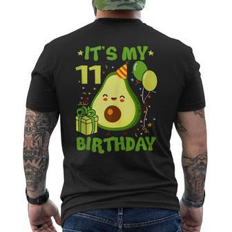 Celebrate Your Little 11Th Birthday In Style With Avocado Mens Back Print T-shirt | Mazezy
