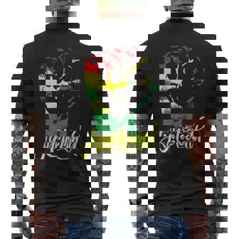 Celebrating Black Freedom 1865 African Pride Junenth Mens Back Print T-shirt | Mazezy