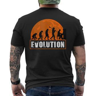 Celesta Player Celesta Human Evolution Men's T-shirt Back Print | Mazezy