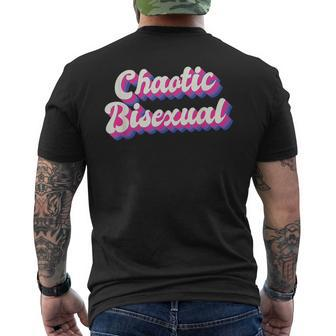 Chaotic Bisexual Bi Lgbt Bisexual Pride Mens Back Print T-shirt | Mazezy