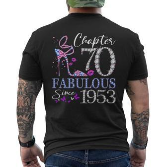 Chapter 70 Fabulous Since 1953 70Th Birthday Queen Diamond Men's T-shirt Back Print | Mazezy