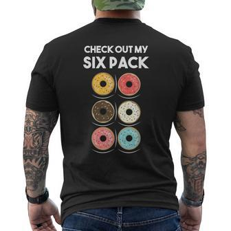 Check Out My Six Pack Donut Foodie Donut Workout Men's T-shirt Back Print | Mazezy