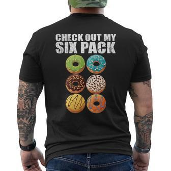 Check Out My Six Pack Donut Gym Men's T-shirt Back Print | Mazezy