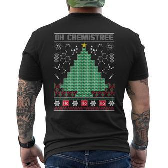 Chemist Element Oh Chemistree Ugly Christmas Sweater Men's T-shirt Back Print | Mazezy CA