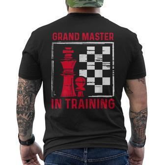 Chess Grand Master In Training Checkmate Board Game Lovers Men's T-shirt Back Print | Mazezy AU