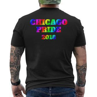 Chicago Pride 2018 Gay Pride Lgbt Parade Gift Mens Back Print T-shirt | Mazezy