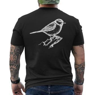 Chickadee Bird Funny Cute Birds Animal Lover Graphic Mens Back Print T-shirt - Thegiftio UK