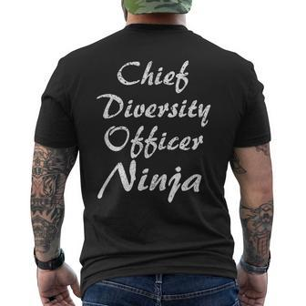 Chief Diversity Officer Occupation Work Men's T-shirt Back Print | Mazezy