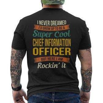 Chief Information Officer Appreciation Men's T-shirt Back Print | Mazezy