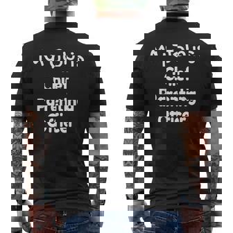 Chief Parenting Officer Celebrate Your Parenting Role Men's T-shirt Back Print | Mazezy