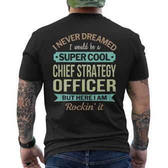 Chief Strategy Officer Appreciation Men's T-shirt Back Print | Mazezy