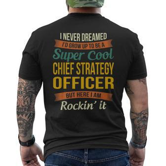 Chief Strategy Officer Appreciation Men's T-shirt Back Print | Mazezy