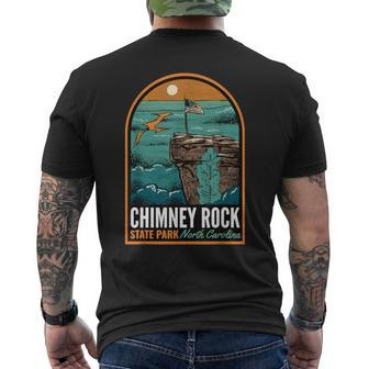 Chimney Rock State Park Nc Vintage Men's T-shirt Back Print | Mazezy