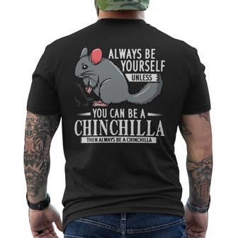 Chinchilla Gift Funny Cute Pet Mens Back Print T-shirt - Monsterry UK