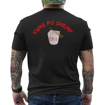 Graphic Chinese Food Apparel-Kung Po Shrimp Men's T-shirt Back Print | Mazezy