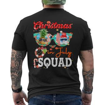 Christmas In July Squad Funny Summer Xmas Mens Back Print T-shirt - Seseable