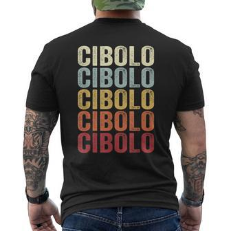Cibolo Texas Cibolo Tx Retro Vintage Text Men's T-shirt Back Print | Mazezy