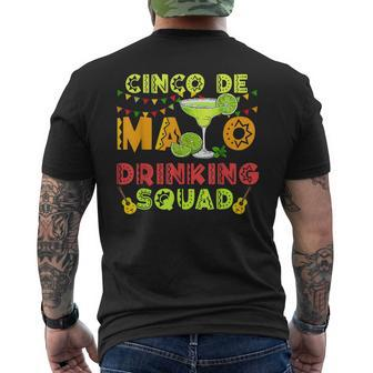 Cinco De Mayo Drinking Squad Cinco De Mayo Fiesta Party Mens Back Print T-shirt - Thegiftio UK