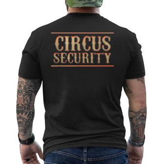 Circus Birthday Party Ringmaster Circus Security Men's T-shirt Back Print - Monsterry