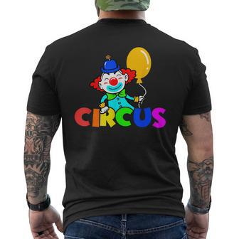 Circus Clown Costume Carnival Men's T-shirt Back Print | Mazezy