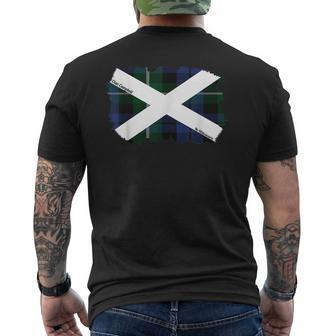 Clan Campbell Surname Last Name Scottish Flag Tartan Motto Funny Last Name Designs Funny Gifts Mens Back Print T-shirt | Mazezy