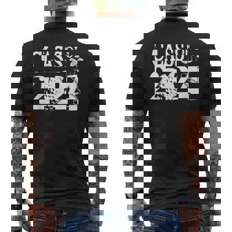 Class Of 2024 Graduation Senior Golfer Golf Player Men's T-shirt Back Print