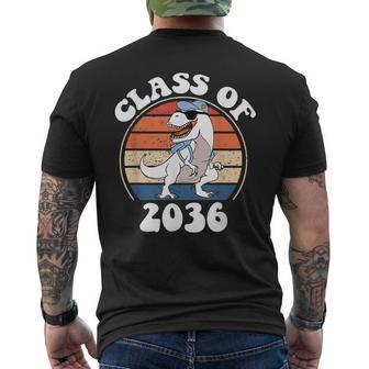 Class Of 2036 Grow With Me Kindergarten First Day Of School Men's T-shirt Back Print | Mazezy