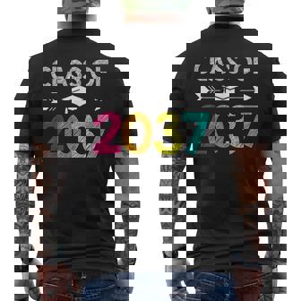Class Of 2037 Grow With Me Kindergarten Graduation Mens Back Print T-shirt | Mazezy