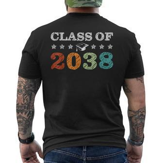 Class Of 2038 Grow With Me First Day School Back To School Men's T-shirt Back Print | Mazezy