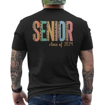 Class Of 2024 Senior 2024 Graduation Mens Back Print T-shirt - Thegiftio UK