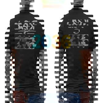 Class Of 2036 Grow With Me First Day Of School Graduation Mens Back Print T-shirt | Mazezy