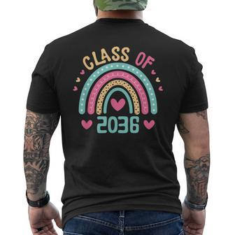 Class Of 2036 Grow With Me First Day Of School Graduation Mens Back Print T-shirt - Seseable