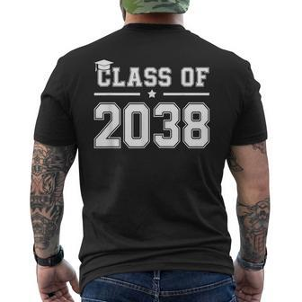 Class Of 2038 Grow With Me First Day Of Kindergarten Mens Back Print T-shirt - Monsterry DE
