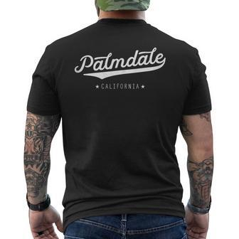 Classic Retro Vintage Palmdale California Usa Men's T-shirt Back Print | Mazezy