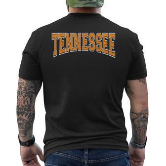 Classic Tennessee Tn State Varsity Style Orange Men's T-shirt Back Print - Monsterry DE