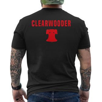 Clearwooder Funny Gift Philly Baseball Clearwater Cute Baseball Funny Gifts Mens Back Print T-shirt | Mazezy